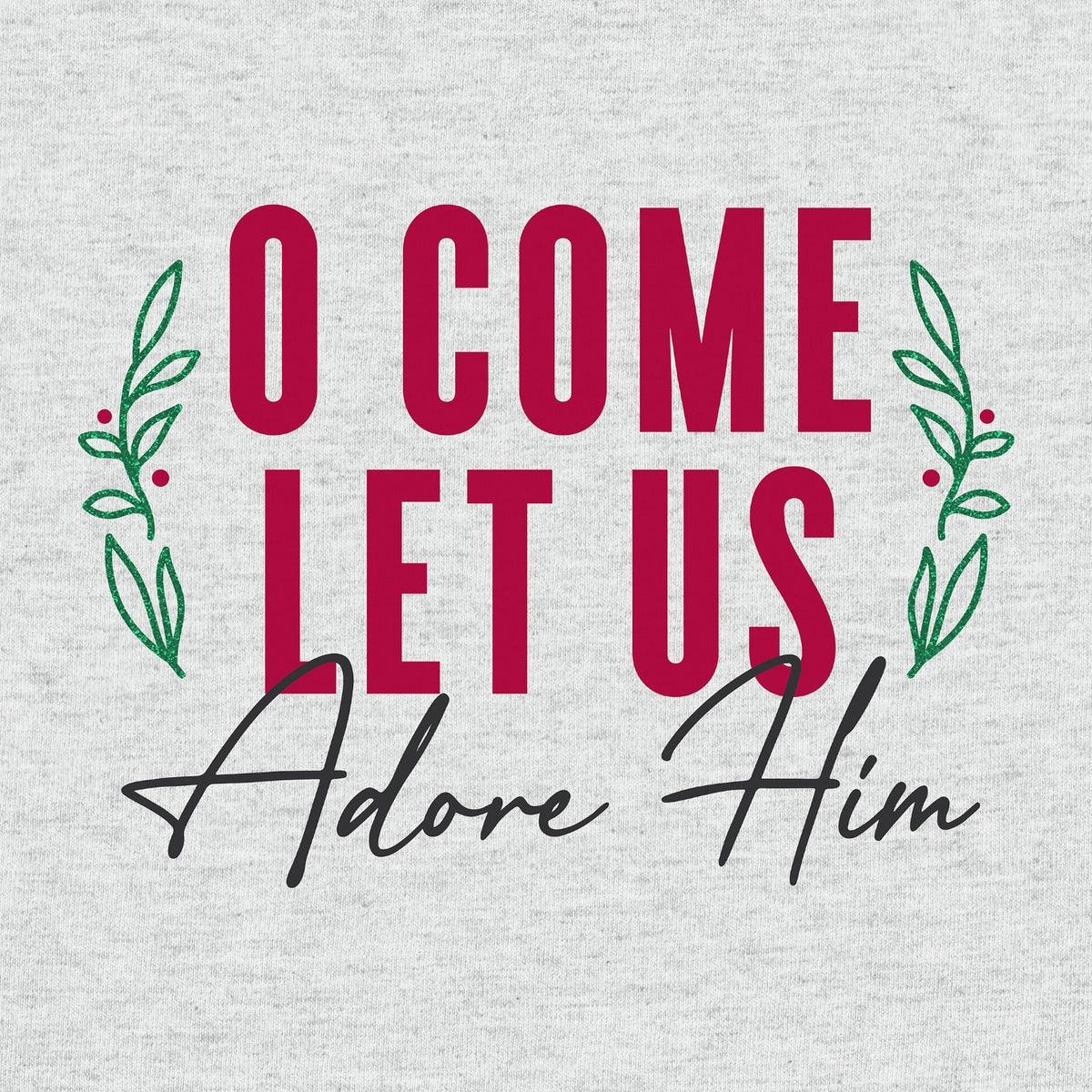Adore Him Melange Long Sleeve Tee