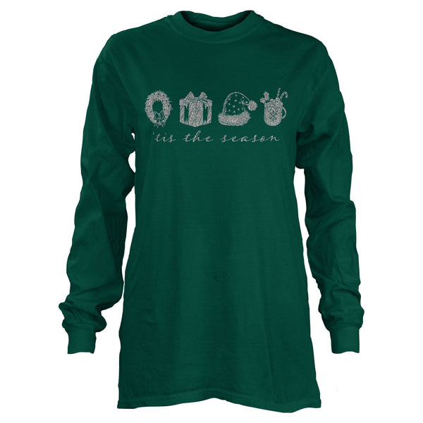 Christmas Sketch Unisex 100% Cotton Tee