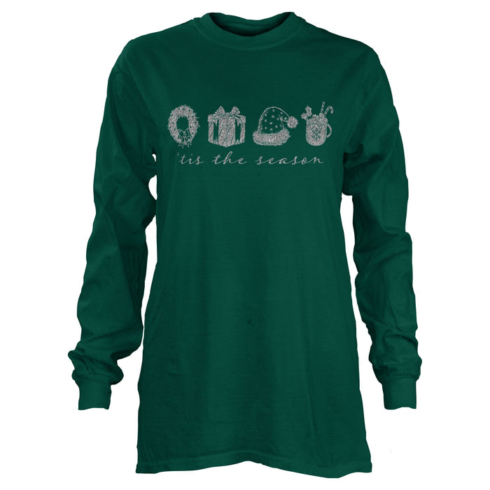 Christmas Sketch Unisex 100% Cotton Tee