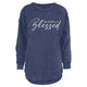 Simply Blessed Melange Poncho Fleece