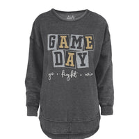 Game Day Blocks Melange Poncho Fleece