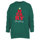 Merry Tree Appliqued Melange La Jolla Fleece