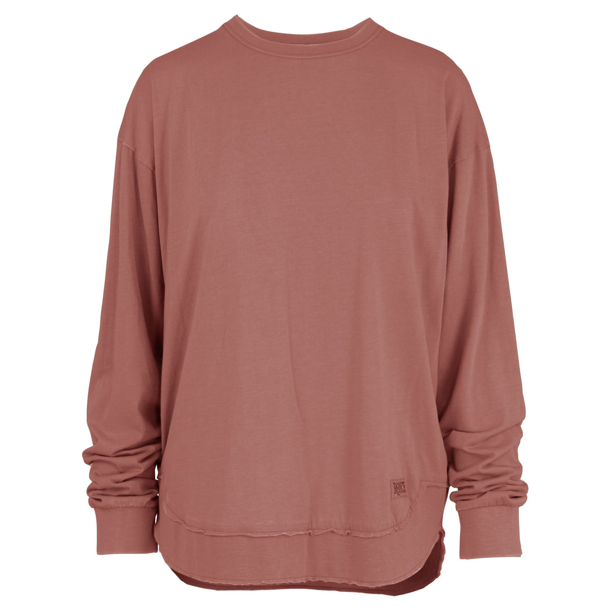 Long Sleeve Vintage Washed Poncho Tee