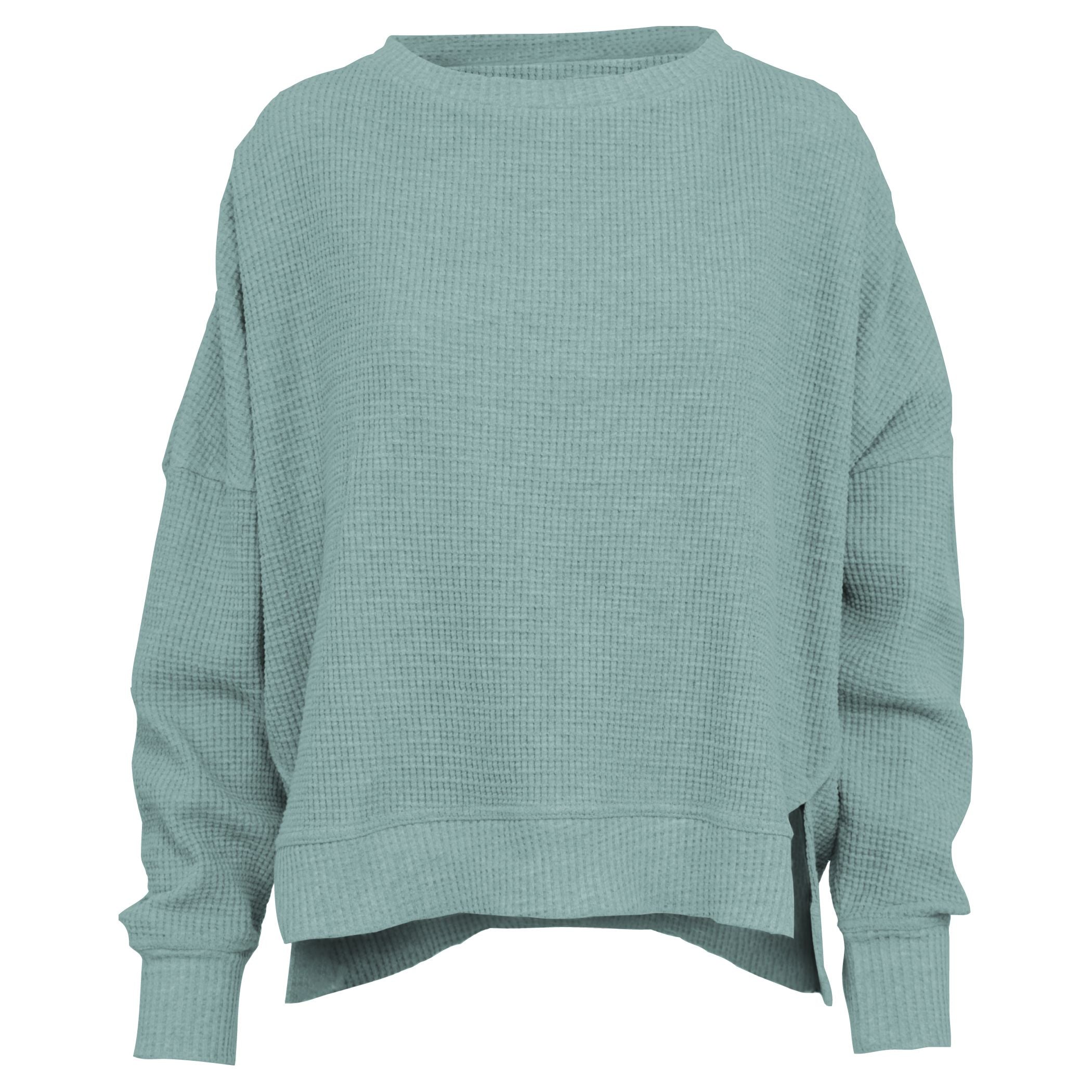 Lounge Long Sleeve Waffle Knit Top – Royce Brand