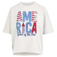 America Patterns Motley Slub Tee