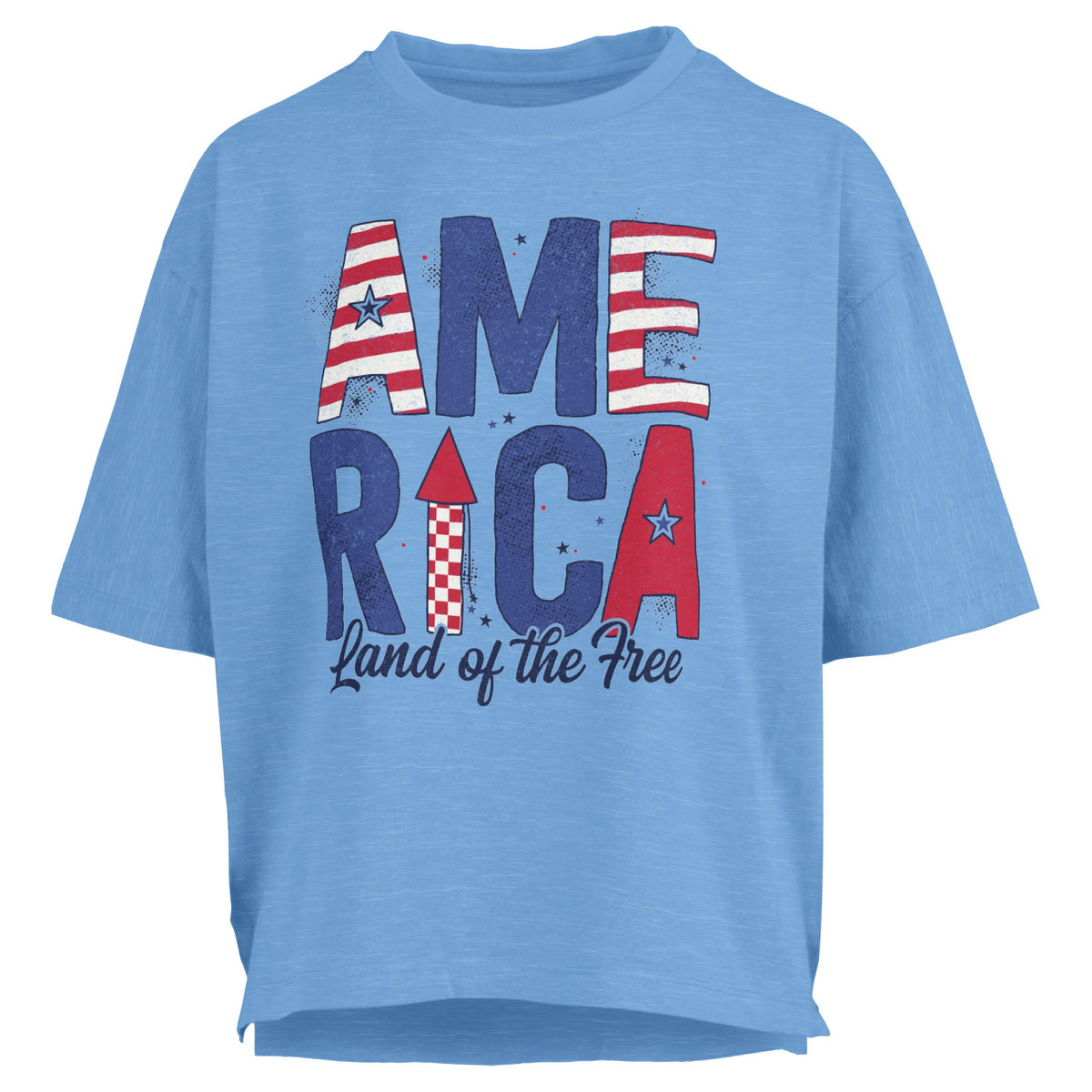 America Patterns Motley Slub Tee