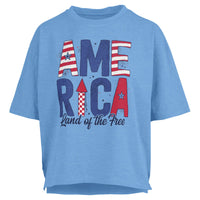 America Patterns Motley Slub Tee