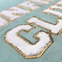 Bonfire Club Chenille Applique Melange Poncho Fleece