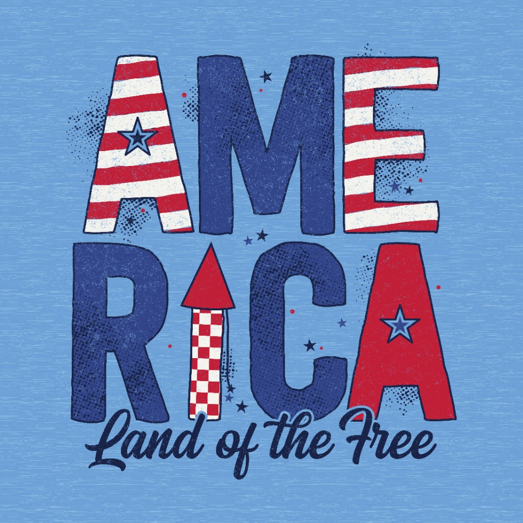 America Patterns Motley Slub Tee