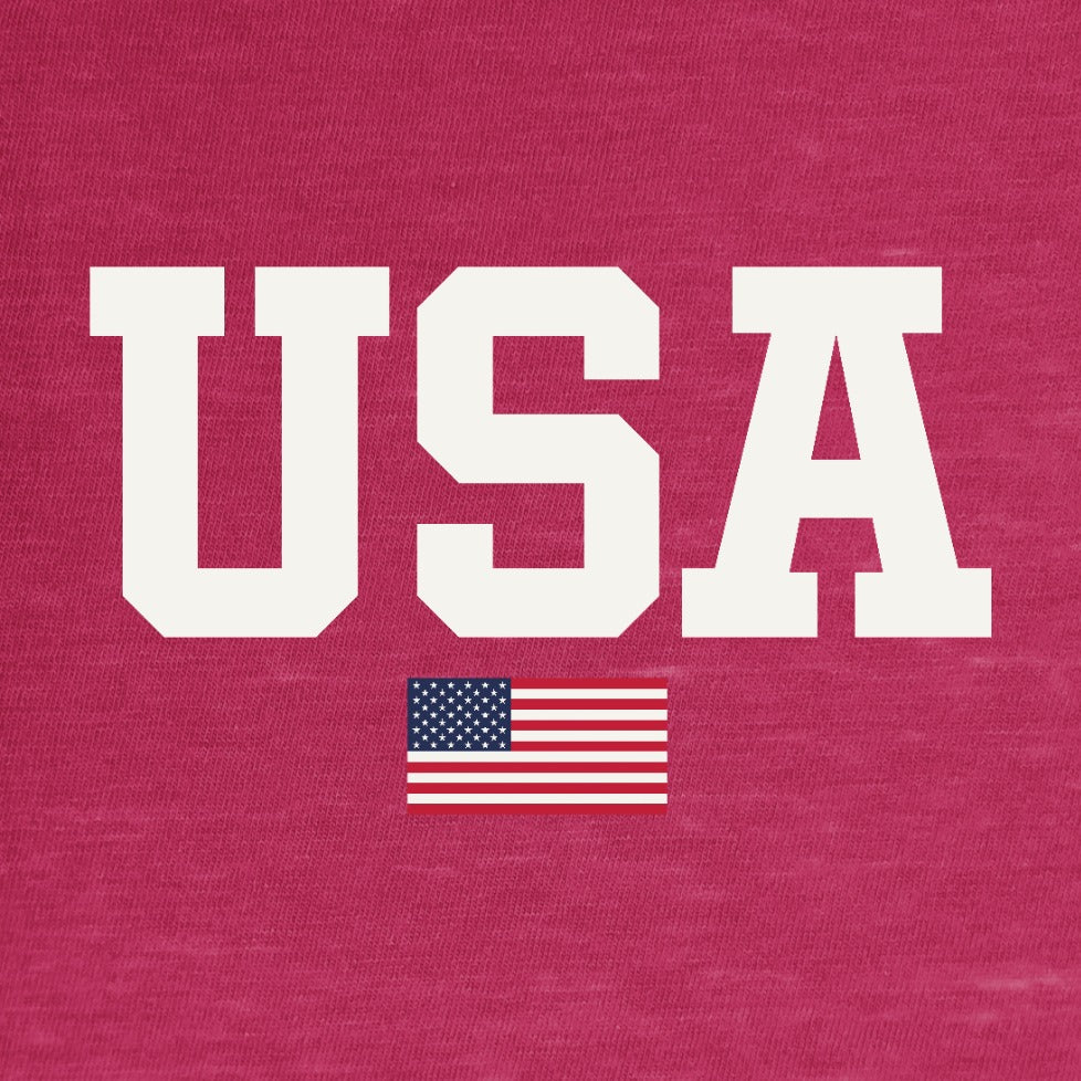 Flag USA Unisex Vintage Washed Tee