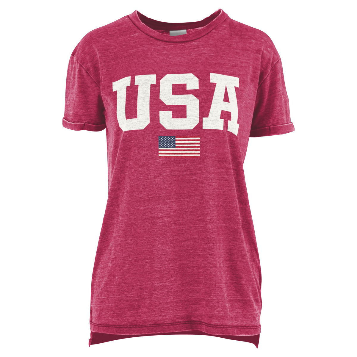 USA Flag Vintage Washed Boyfriend Tee