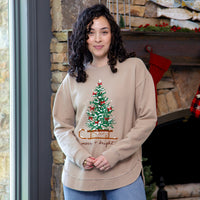 Sleigh Ride Melange Poncho Fleece
