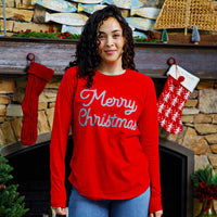 Glimmer Merry Christmas 100% Cotton Tee