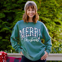 Merry Little Trees Melange Poncho Fleece