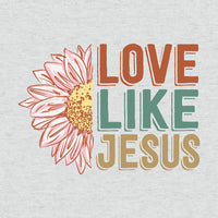 Love Like Jesus Melange Poncho Fleece