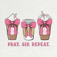 Pray Sip Repeat Poncho Tee