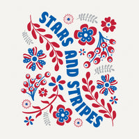 Stars and Stripes Floral Motley Tee