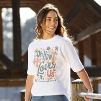 His Great Love Motely Slub Tee