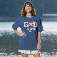 God is Good Bow Unisex Vintage Washed Tee