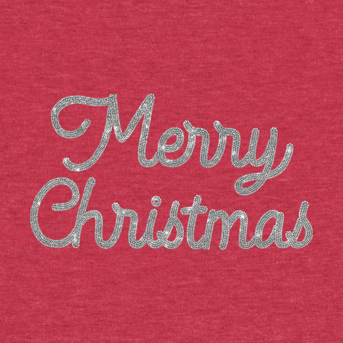 Glimmer Merry Christmas Melange Poncho Fleece