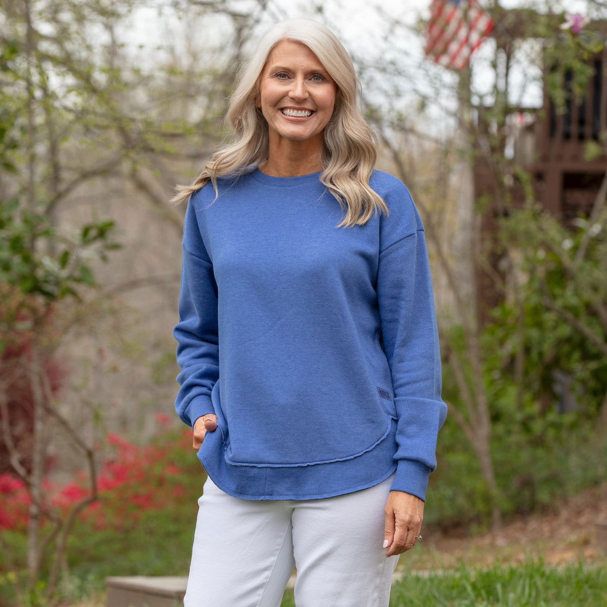 Melange Poncho Fleece