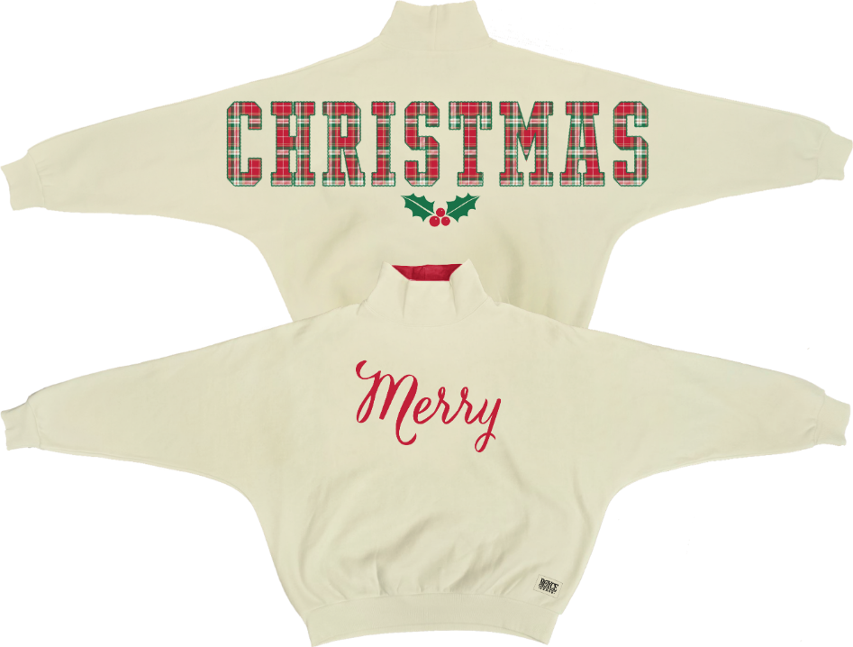 Christmas Plaid Mocktail Fleece