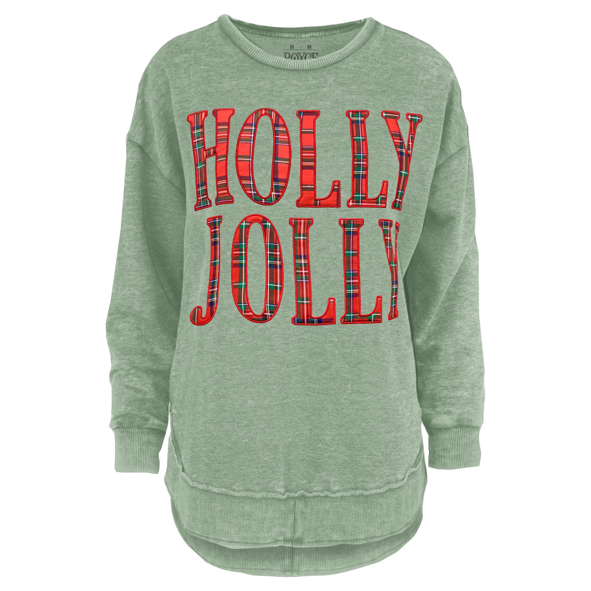 Holly Jolly Melange Poncho Fleece