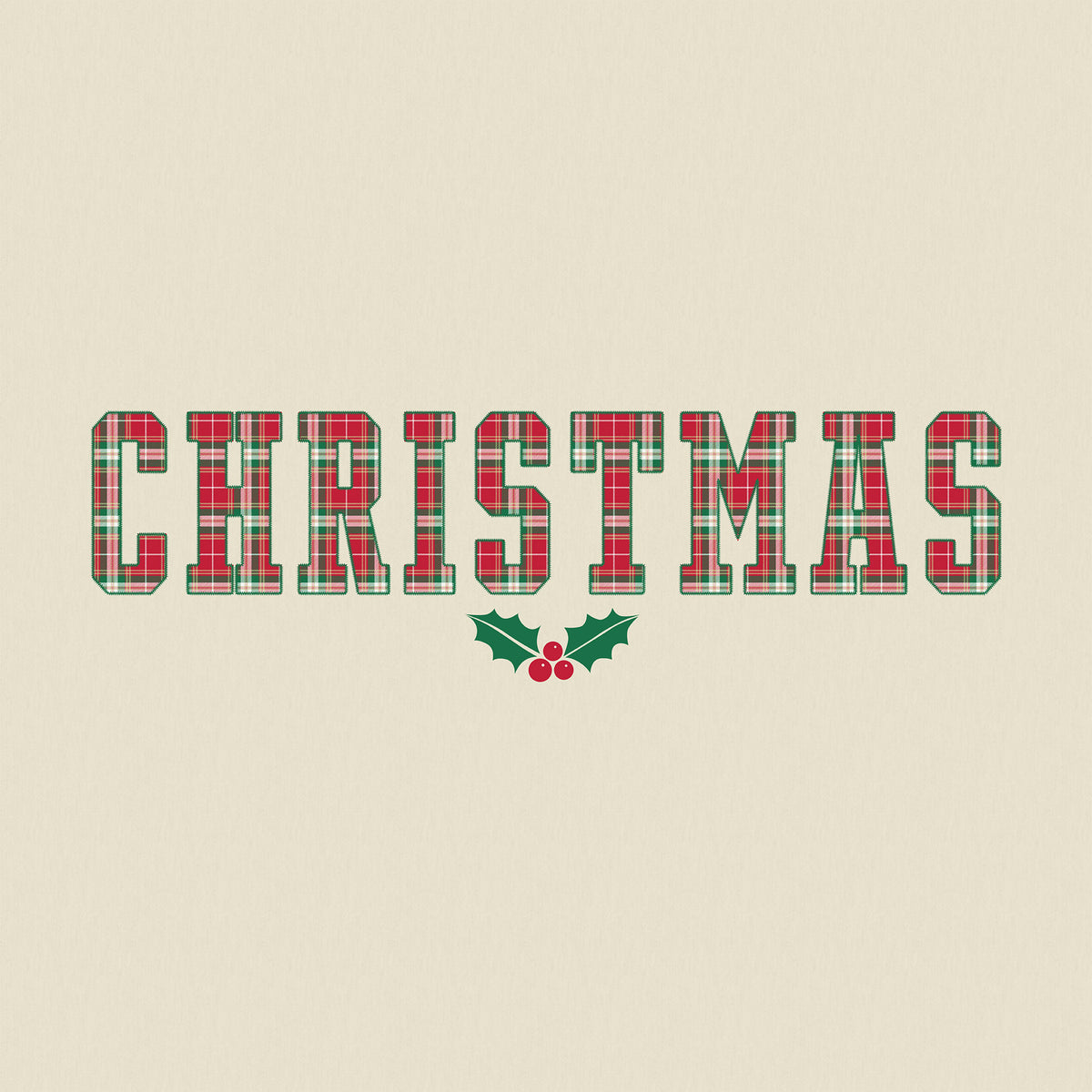 Christmas Plaid Mocktail Fleece
