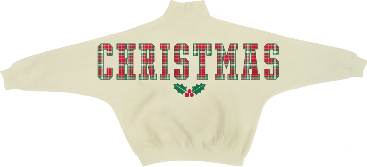 Christmas Plaid Mocktail Fleece