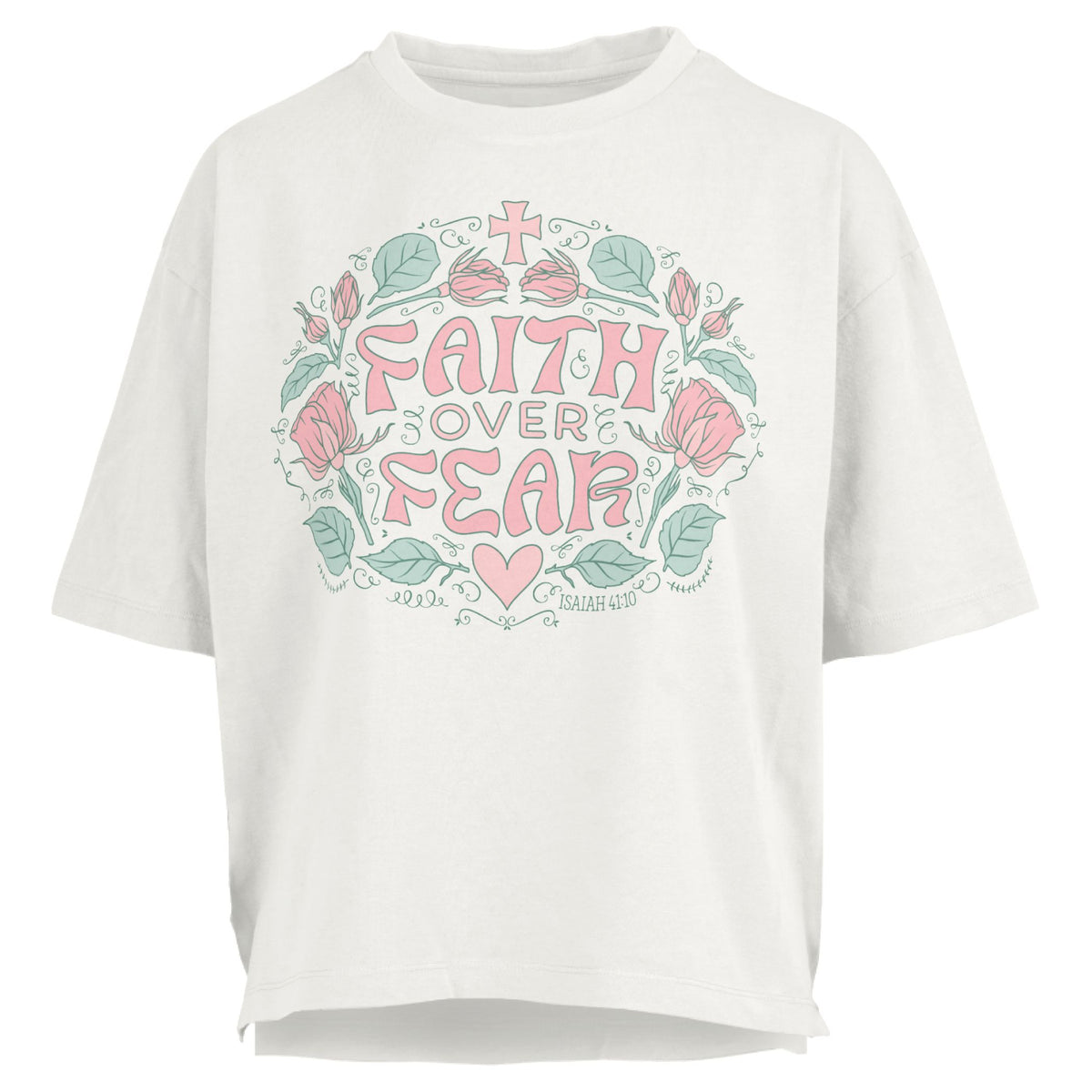 Faith Over Fear Motley Slub Tee