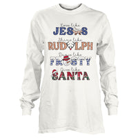 Holiday Vibes Long Sleeve 100% Cotton Tee
