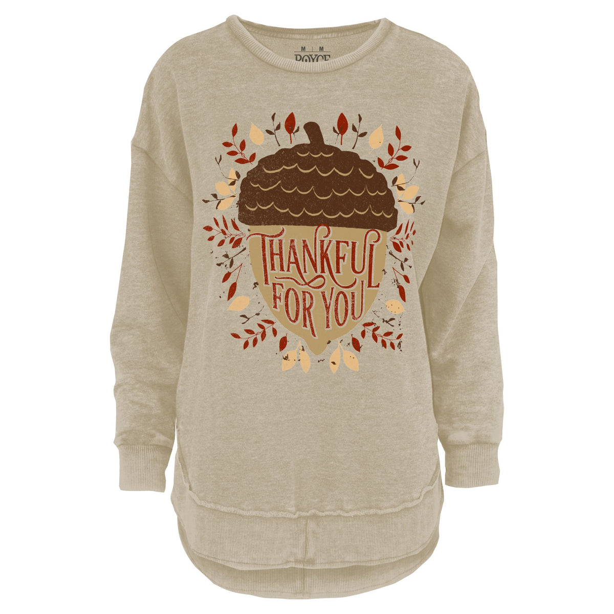 Thankful For You Melange Poncho Fleece