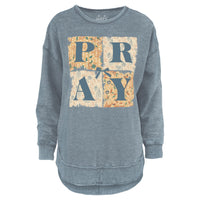 Pray Melange Poncho Fleece