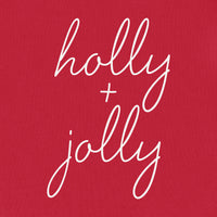 Holly Jolly Lingo Mock Neck Fleece