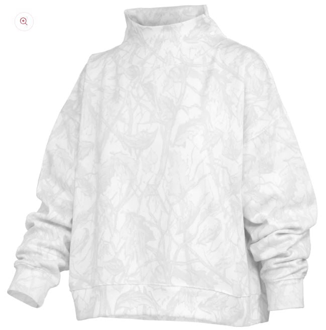 Flodge Mock Neck Light Camo Fleece