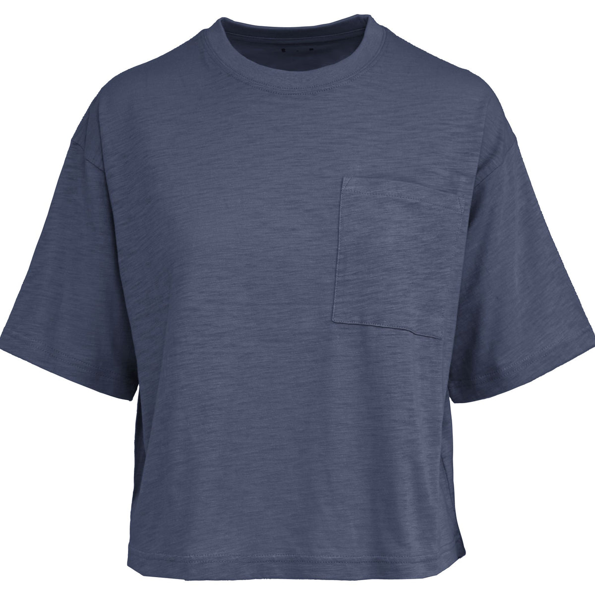 Keys Textured Slub Tee with Pocket