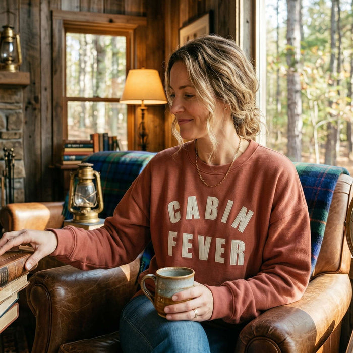 Cabin Fever Appliqued Janise Fleece