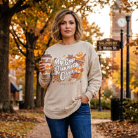 Cup Runneth Over Melange Poncho Fleece