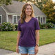 Pensacola Textured Slub V Neck Tee