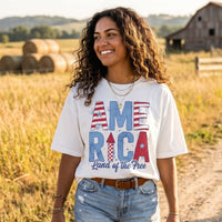 America Patterns Motley Slub Tee