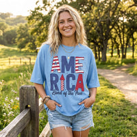 America Patterns Motley Slub Tee