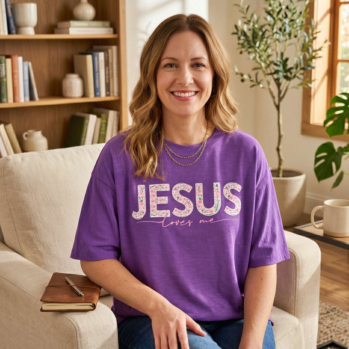 Jesus Loves Me Motley Slub Tee