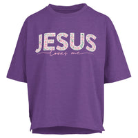 Jesus Loves Me Motley Slub Tee