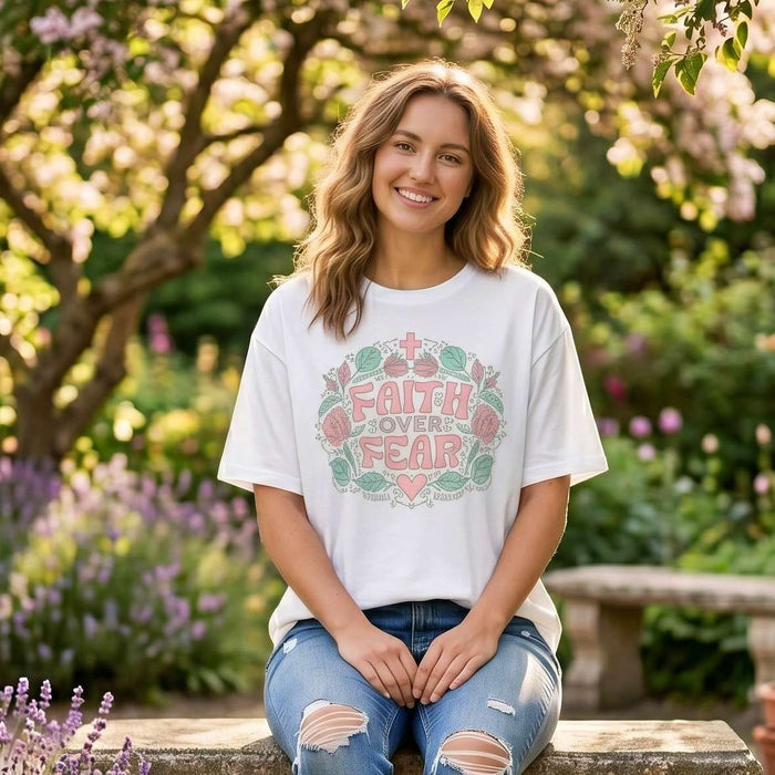 Faith Over Fear Motley Slub Tee