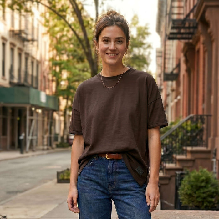 Ginger Vintage Washed Oversized Tee
