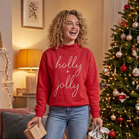 Holly Jolly Lingo Mock Neck Fleece