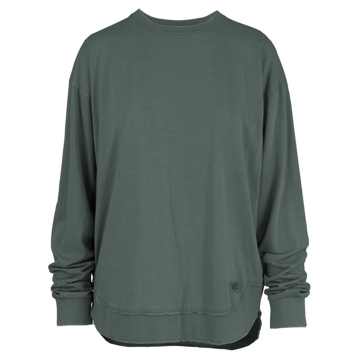 Long Sleeve Vintage Washed Poncho Tee