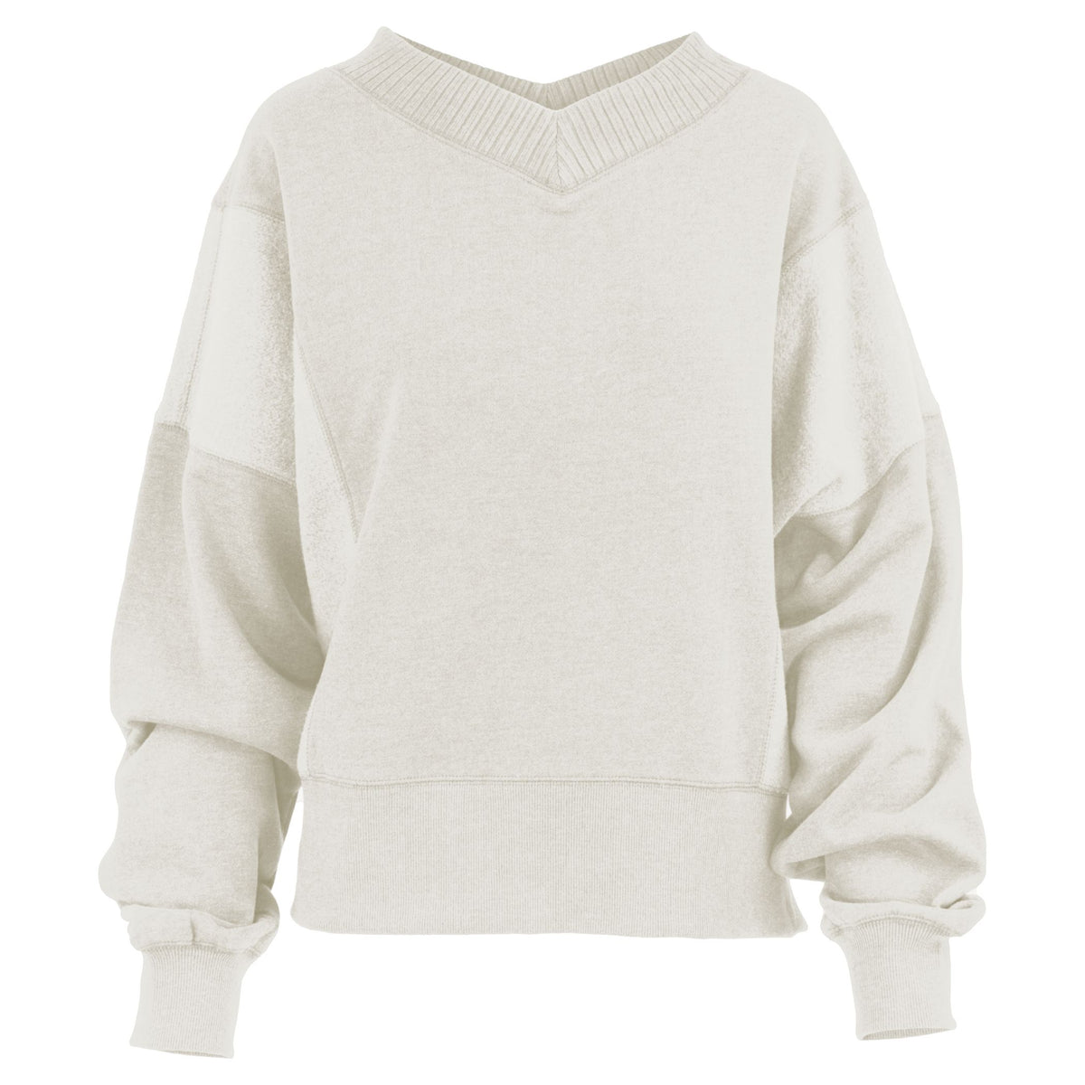 Cupid V Neck Fleece with Reversed Fleece Inserts