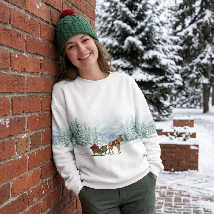 Holiday Mountain Snow Janise Fleece