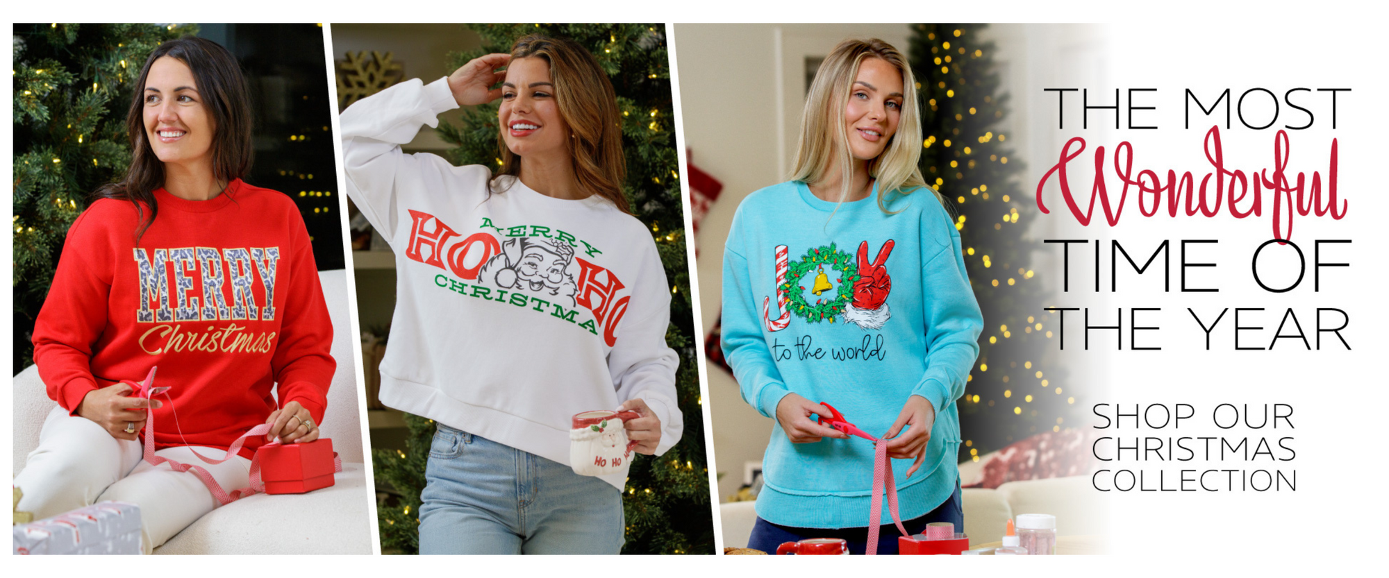 Women's Cute Christmas Crewneck Sweatshirts Collection